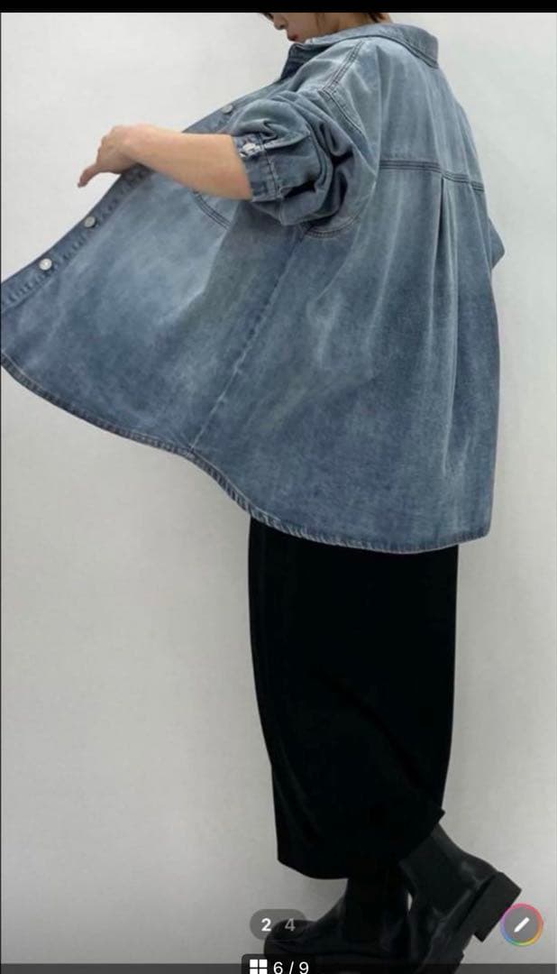 vegetable様 ⭐︎cafuné デニムジャケット ブルー オーバーサイズ