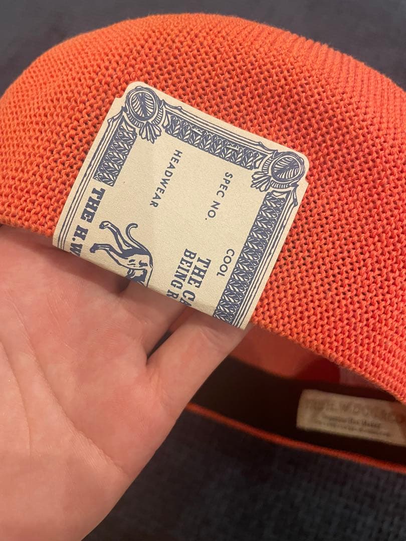 THE H.W.DOG&CO. ベレー帽　オレンジ　完売品