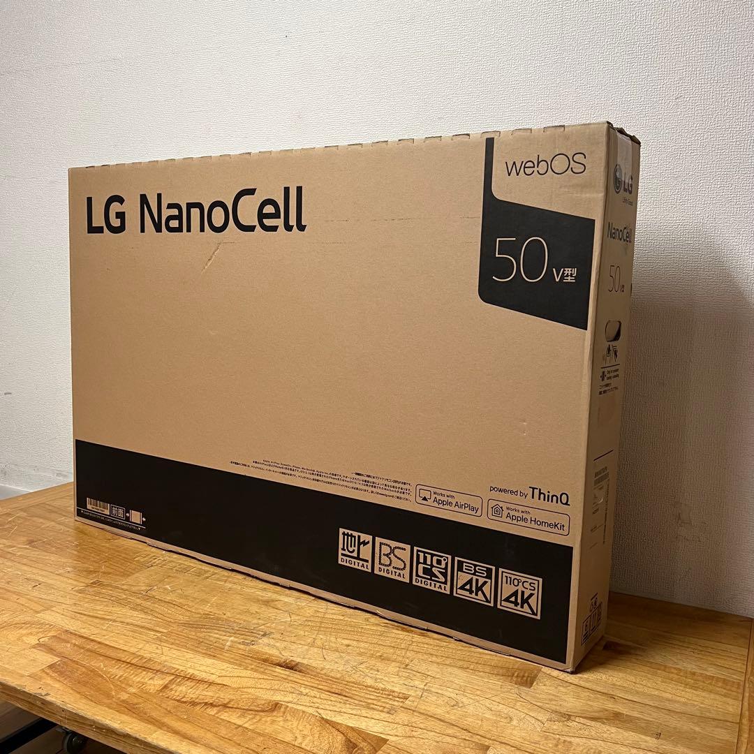 新品！ LG 50V型 4K 液晶テレビ 50NANO76JPA 動画アプリ搭載