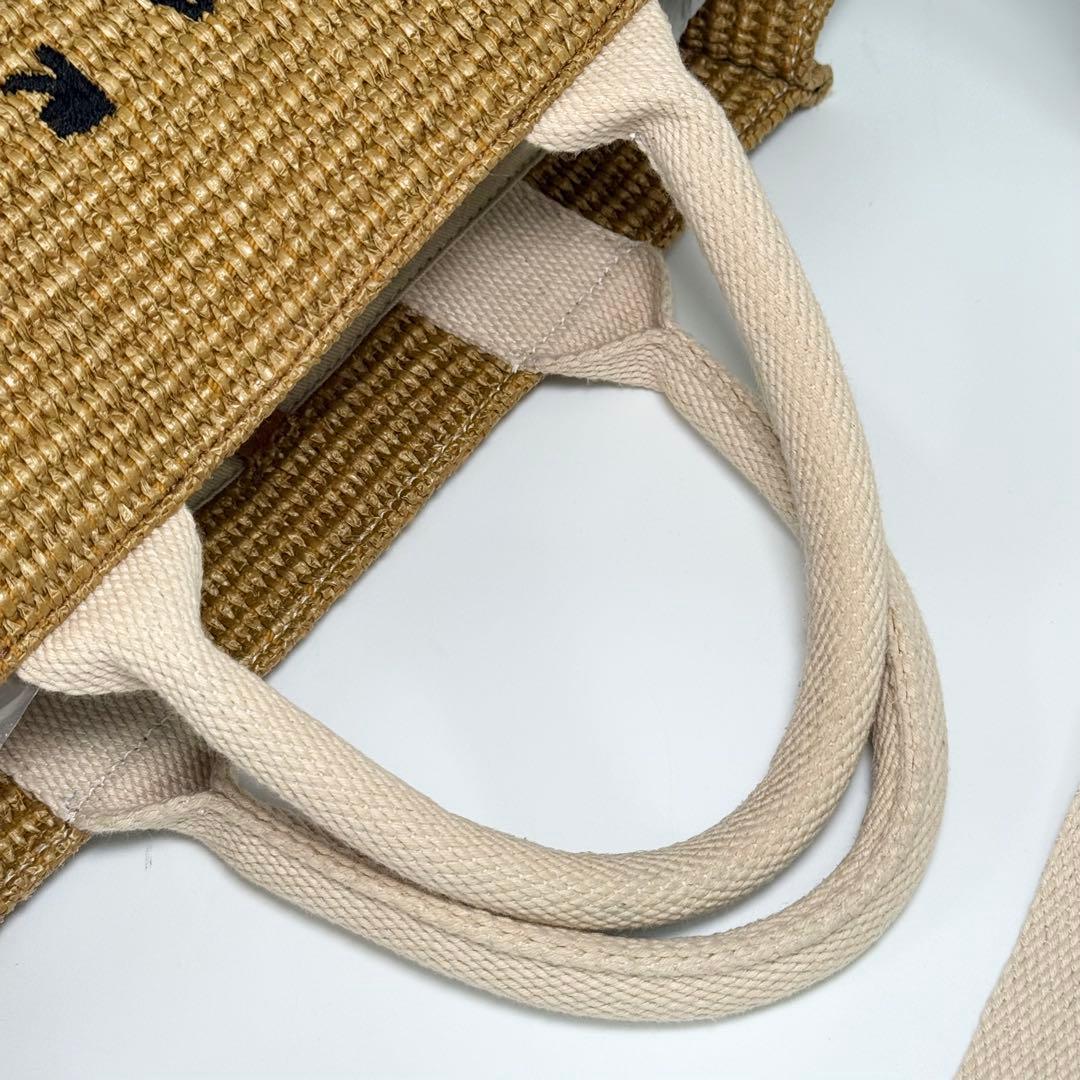 人気　MARNI マルニ　ラフィア　エフェクト　スモール　トートバッグ　ストロー