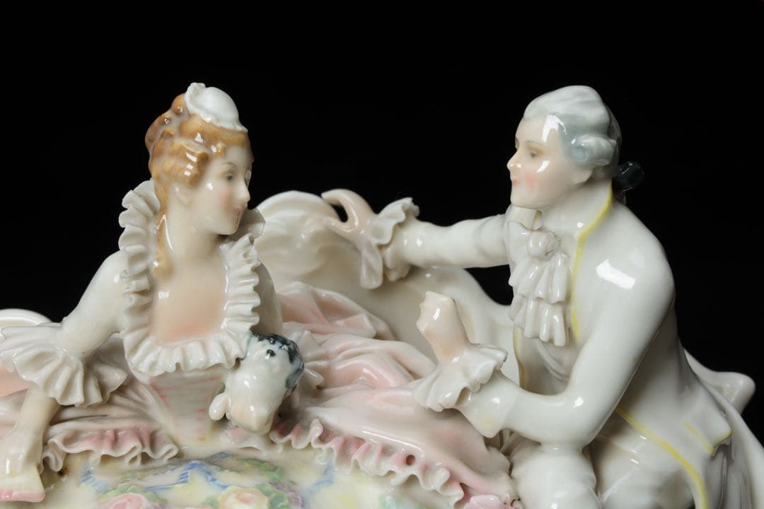 KarlEns アイリッシュドレスデン マイセン 白磁 磁器人形 陶人形 置物