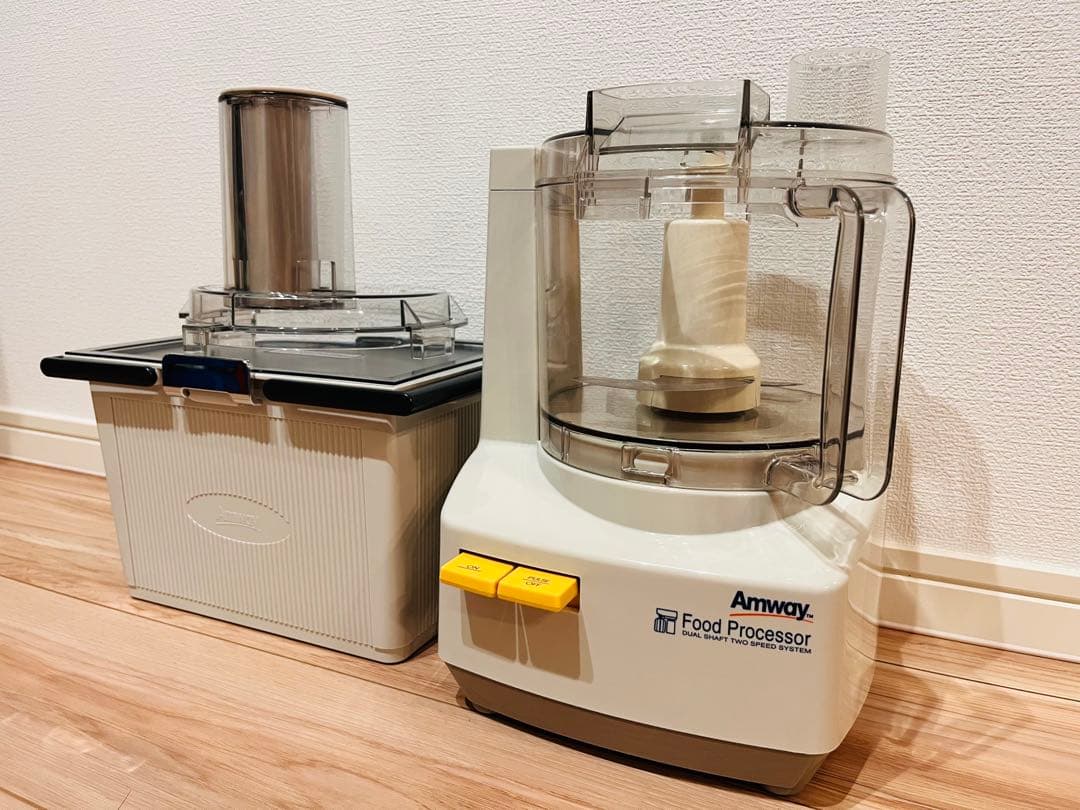 【中古】Amway フードプロセッサー + ケース付オプションパーツセット