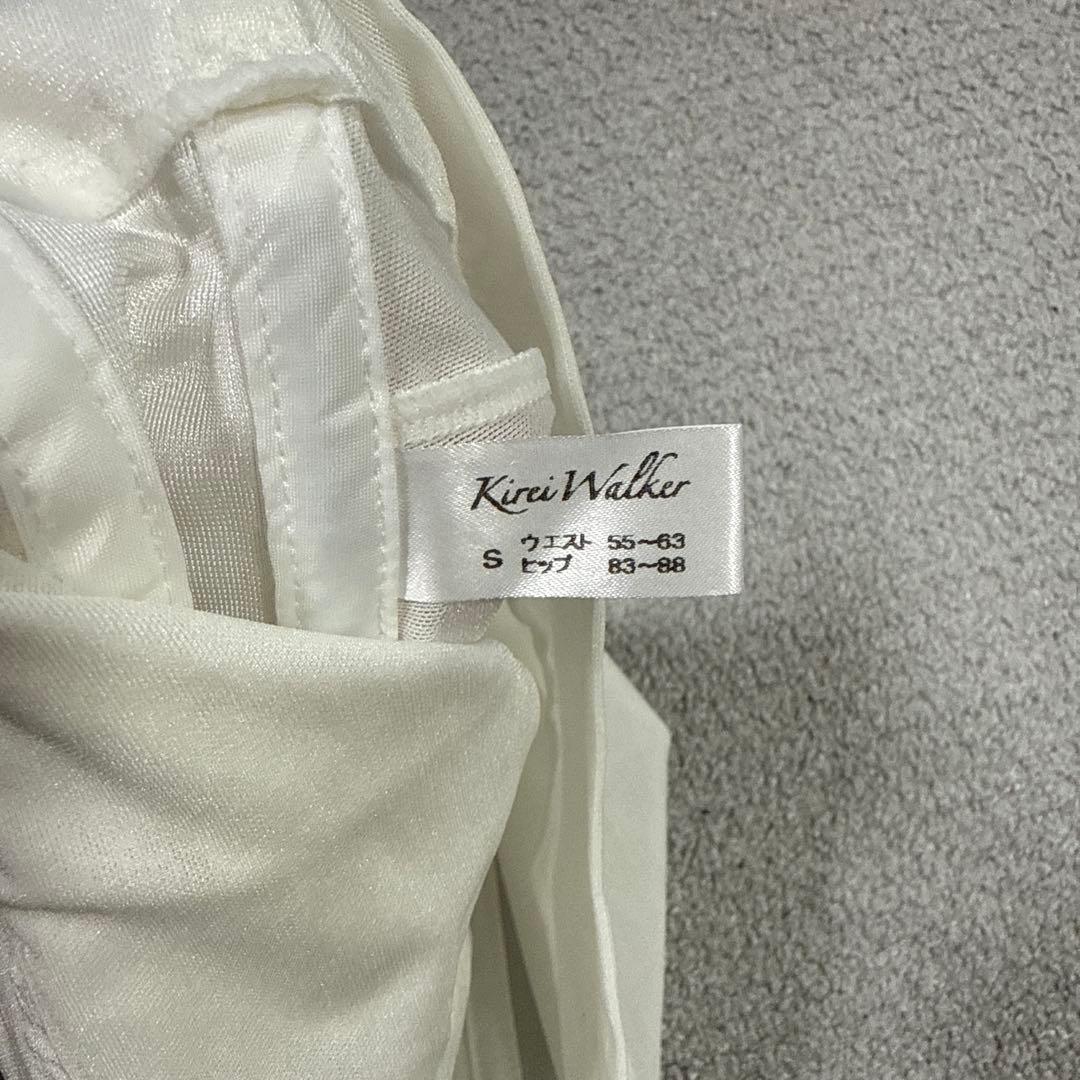 ホワイト コルセットブラジャー ショーツセット