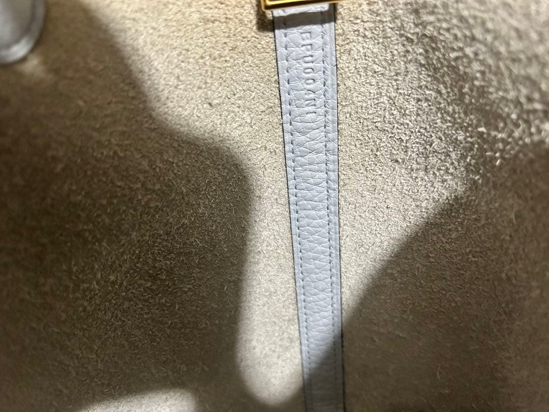 エルメス　ピコタン　pm ゴールド金具　美品　ブルーパール×ゴールド