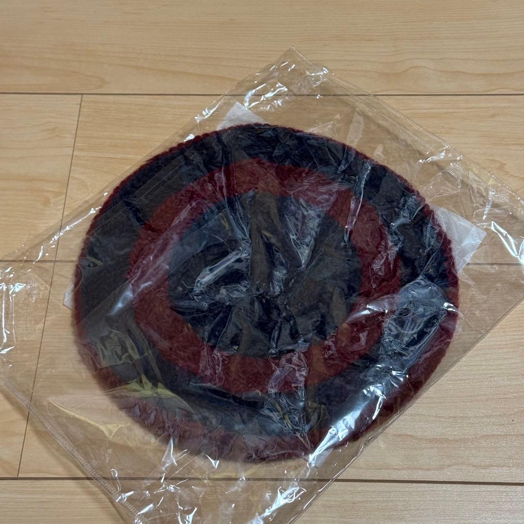 新品 COMFORTABLE REASON ニットベレー帽 レッド ブルー