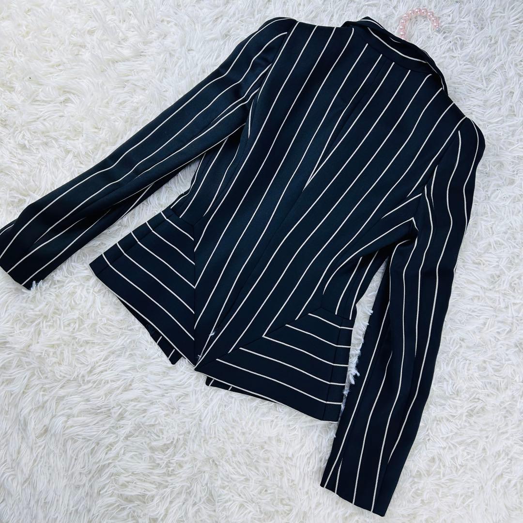 極美品　アルマーニ スーツ 2点セット マーメイド　スカート ストライプ