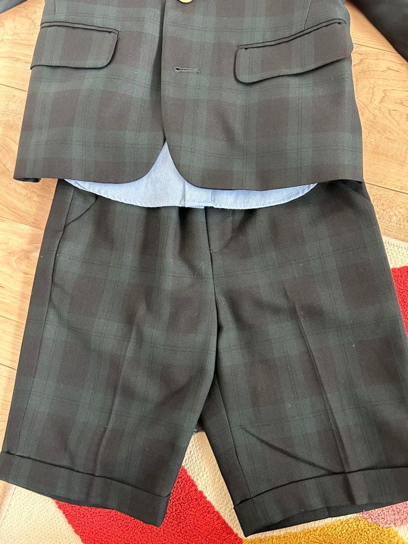 キッズスーツ　セットアップ　グリーンレーベルリラクシング