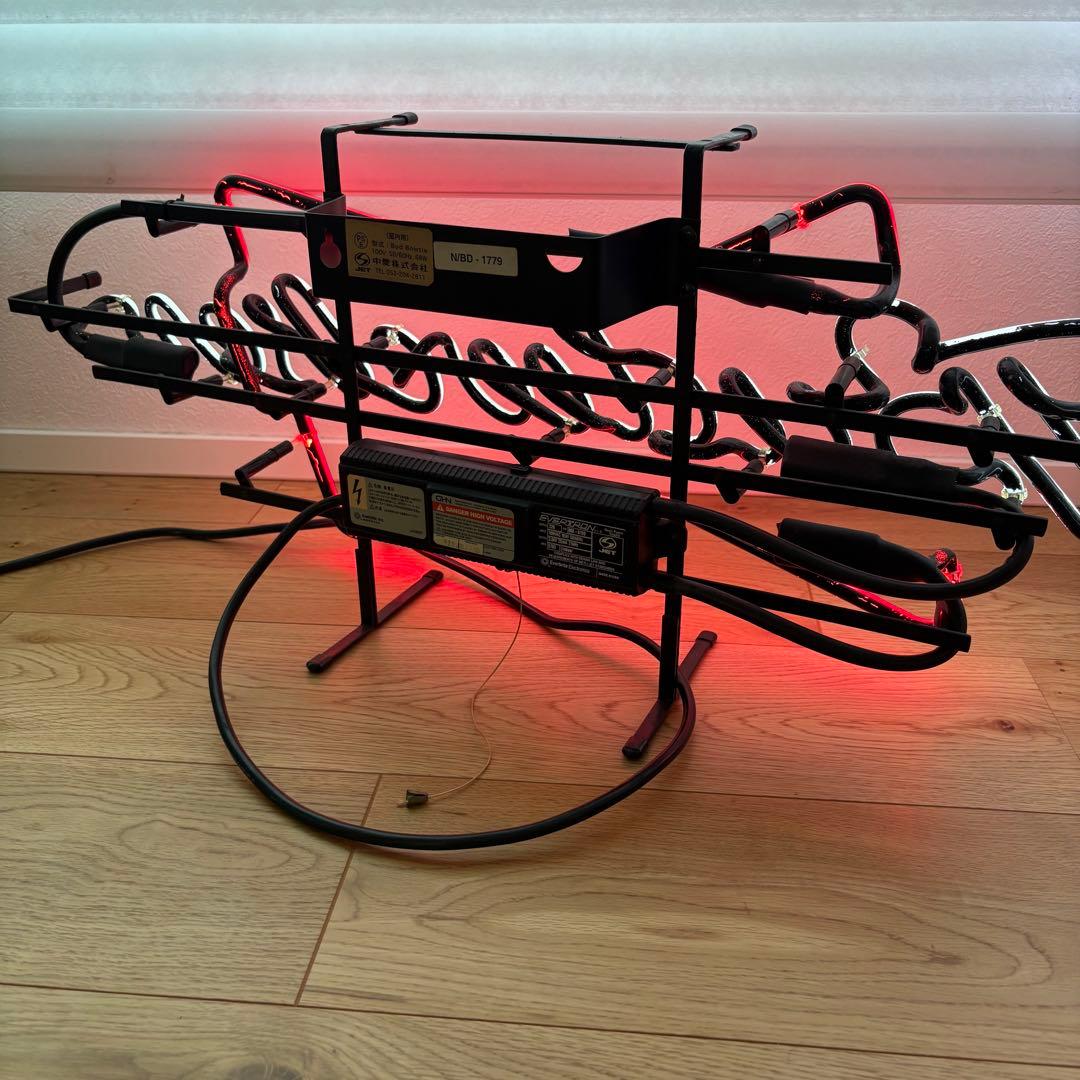 90年代　オリジナル　バドワイザー　ネオン管　ヴィンテージ