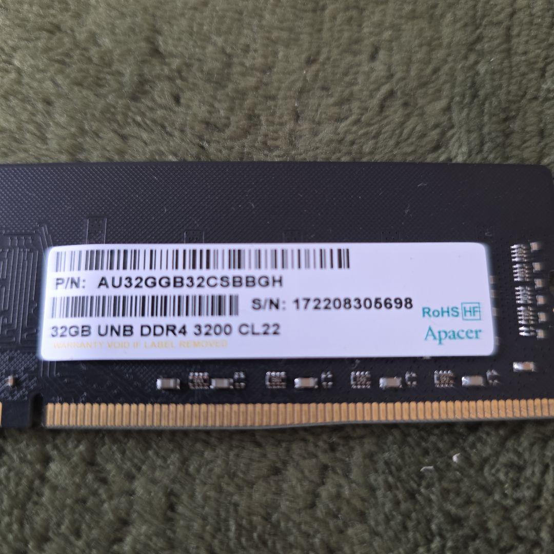 Apacer 32GB DDR4 3200/2400MHz CL22 メモリー