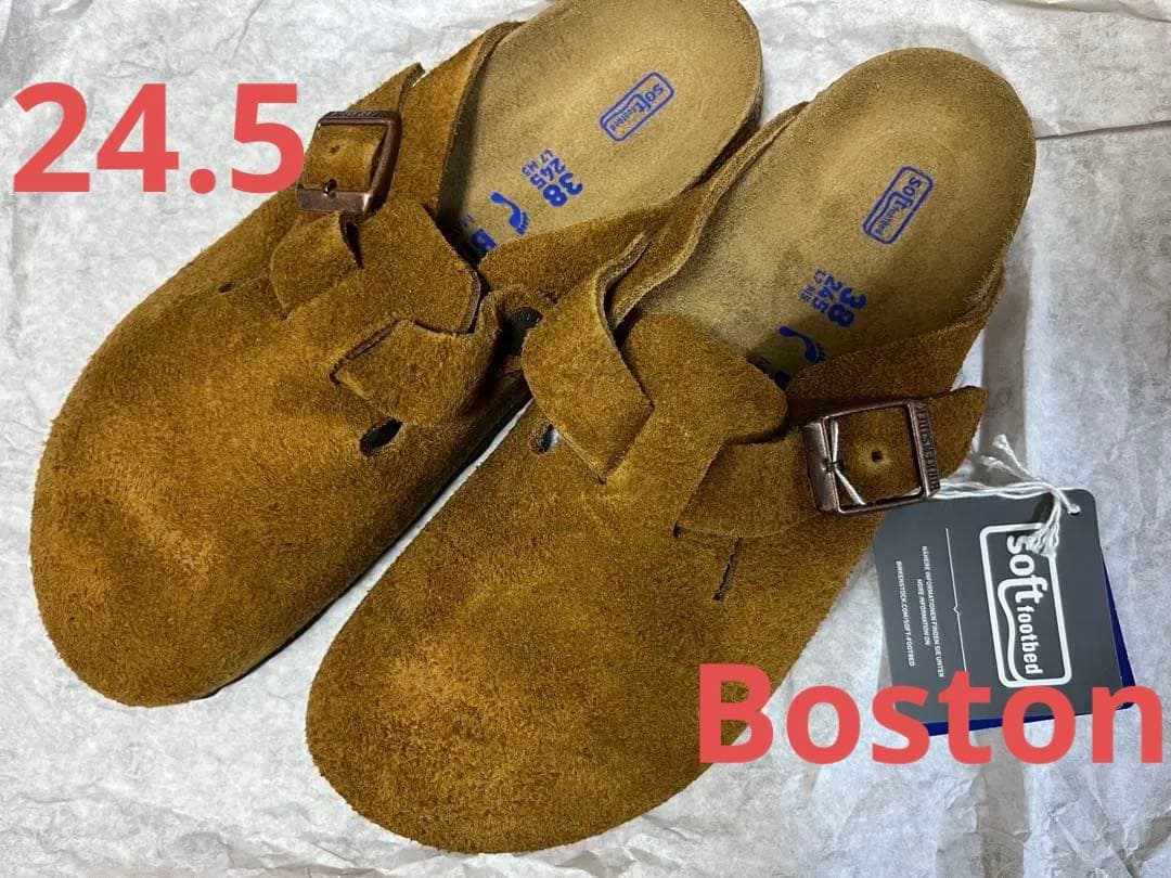 1/25まで 新品タグ付 BIRKENSTOCK Boston ミンク 38