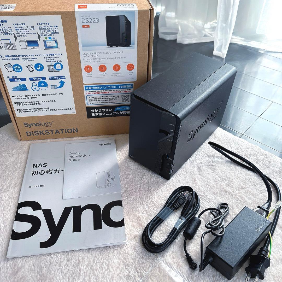 【極美品・未使用】Synology DISKSTATION DS223 2ベイ
