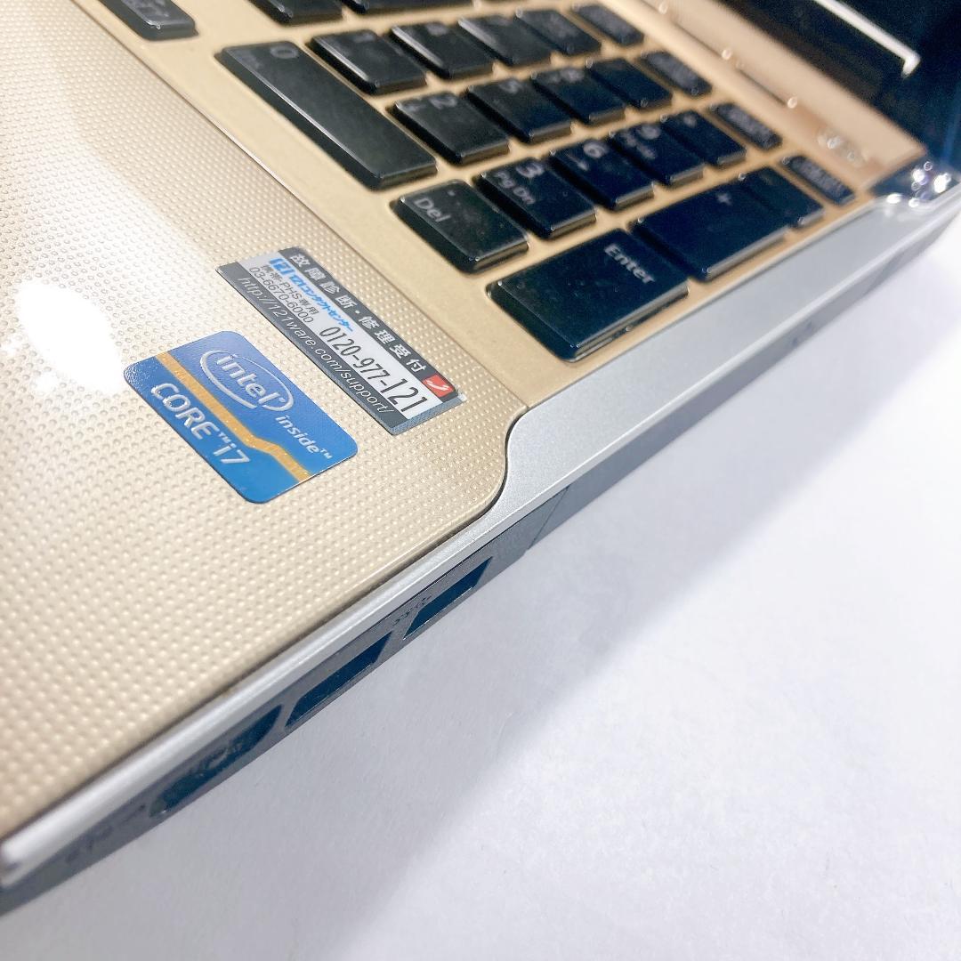 w113✨Core i7 快適 /爆速 SSD512GB /ゴールド✨ノートPC