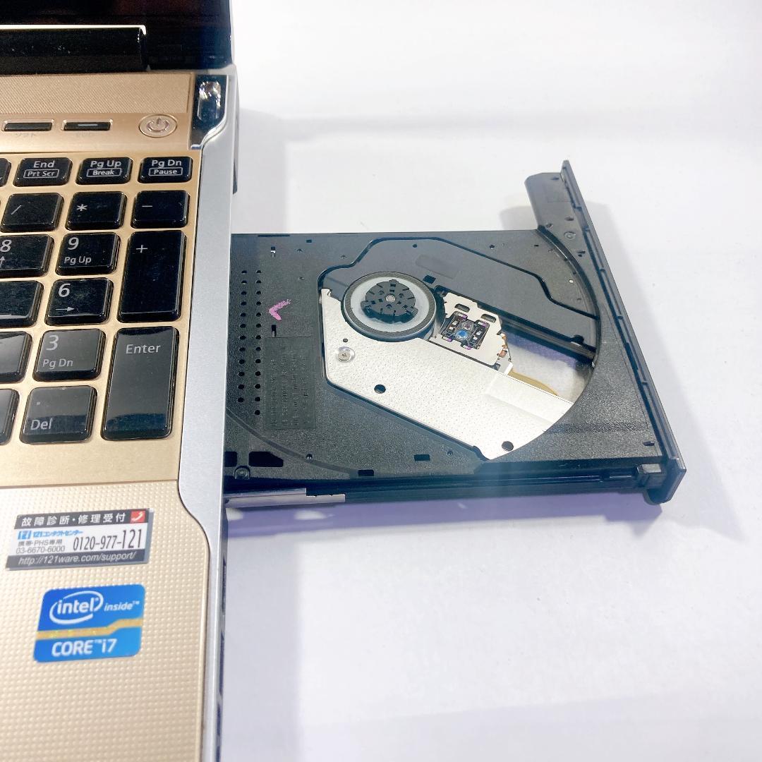 w113✨Core i7 快適 /爆速 SSD512GB /ゴールド✨ノートPC