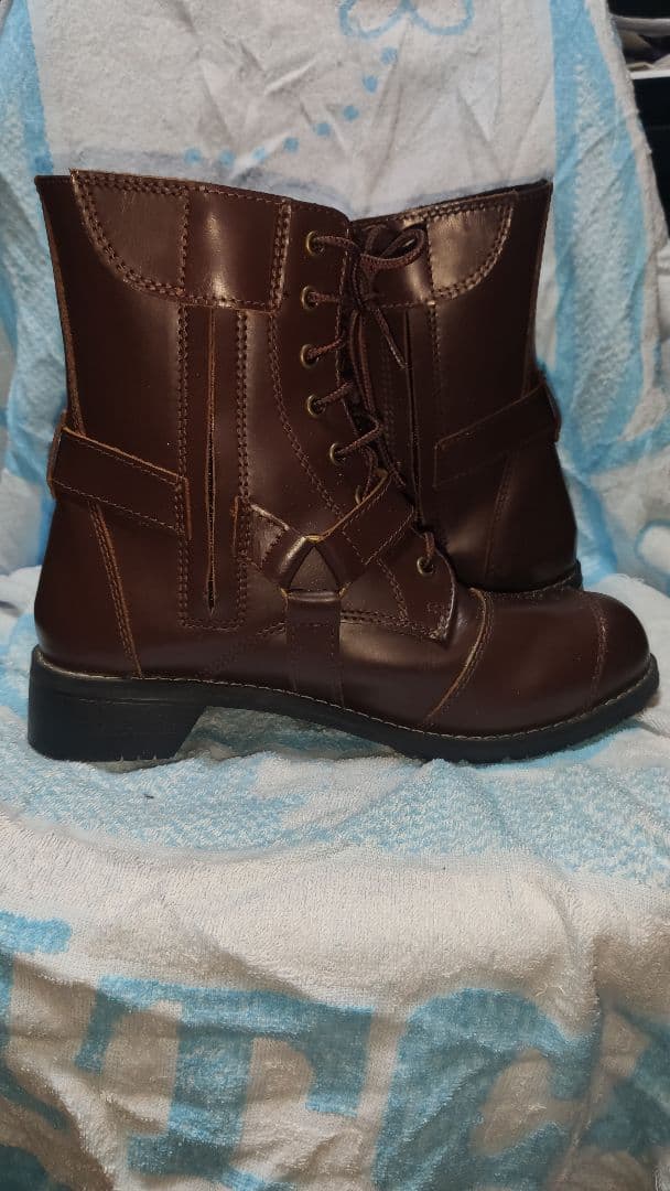 値下可 26 wildwing 標準底 ブラウンレザーブーツ 本革 ライティング