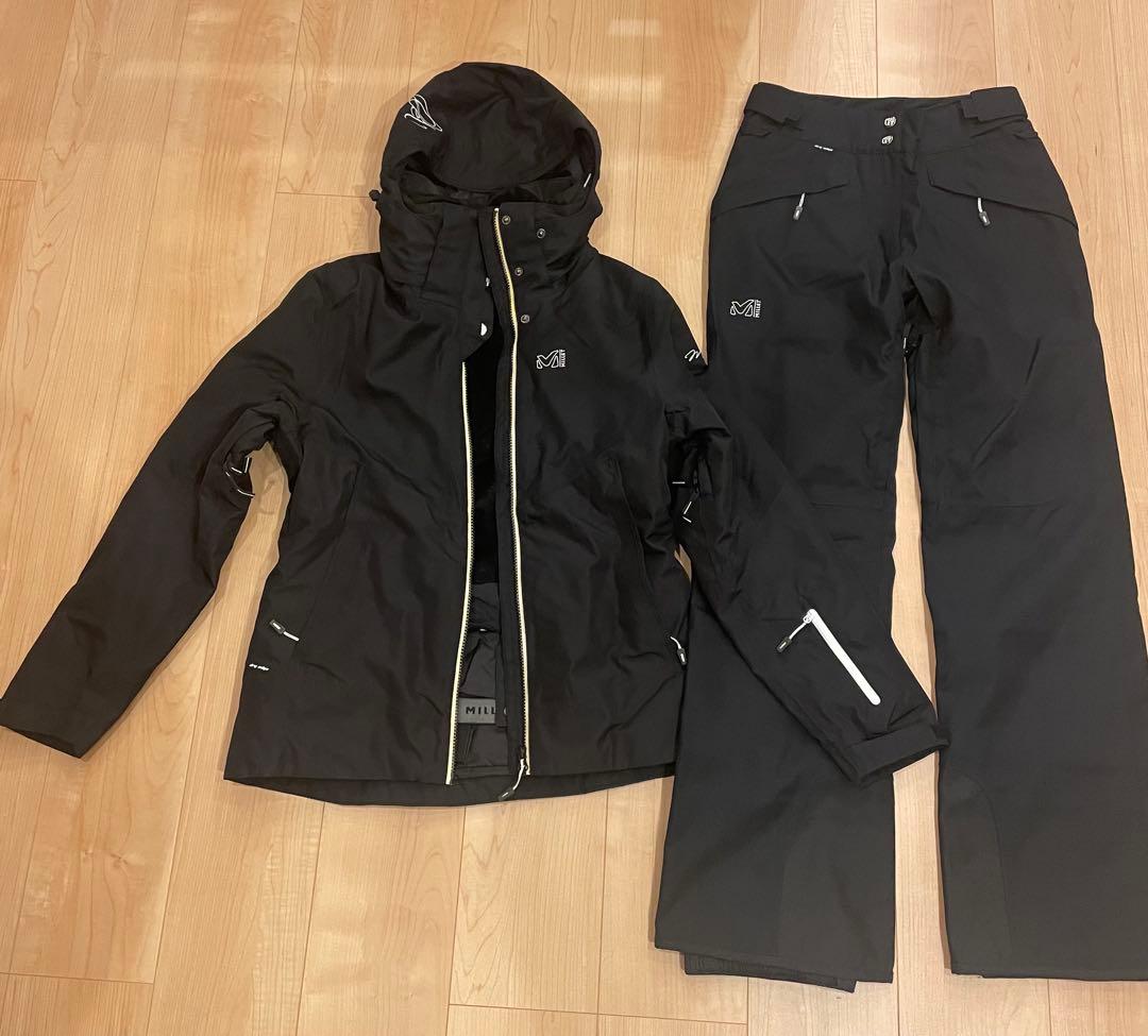 MILLET スノーボード・スキーウェア　上下セット 極美品　S ブラック