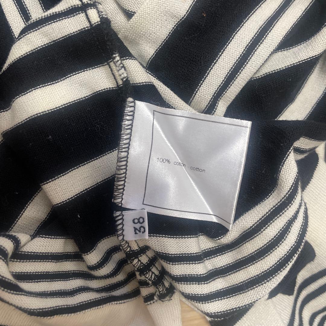 CHANEL ボーダー オフショルダー トップス