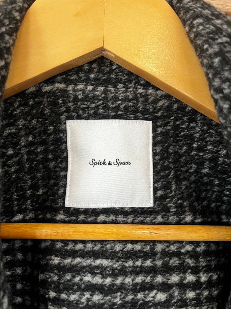 Spick & Span Ｗスライバーチェックハーフコート