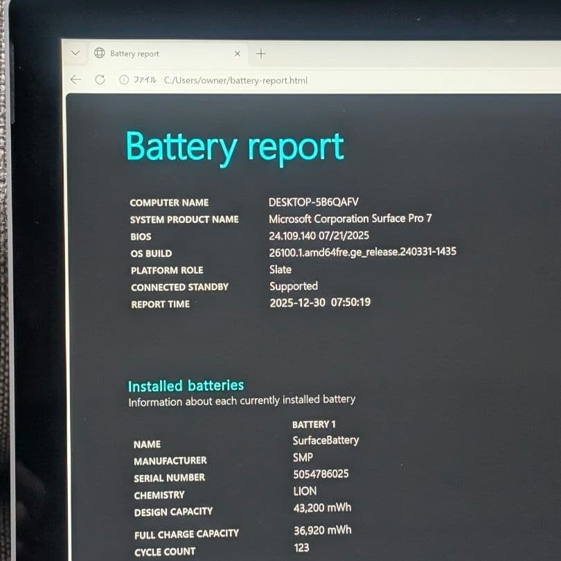 Surface Pro 7 i5 8GB 256GB Office付き