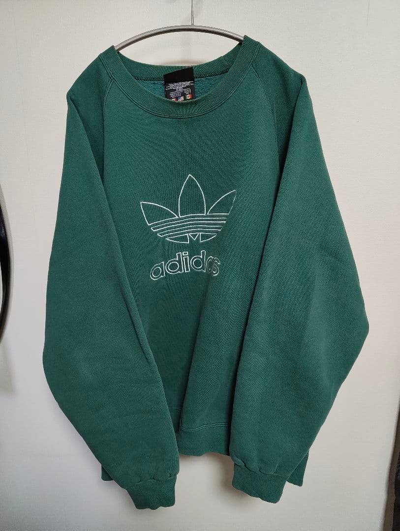 【よしちゃん専用】アディダス 刺繍ロゴ USA製 90's万国旗タグ スウェット