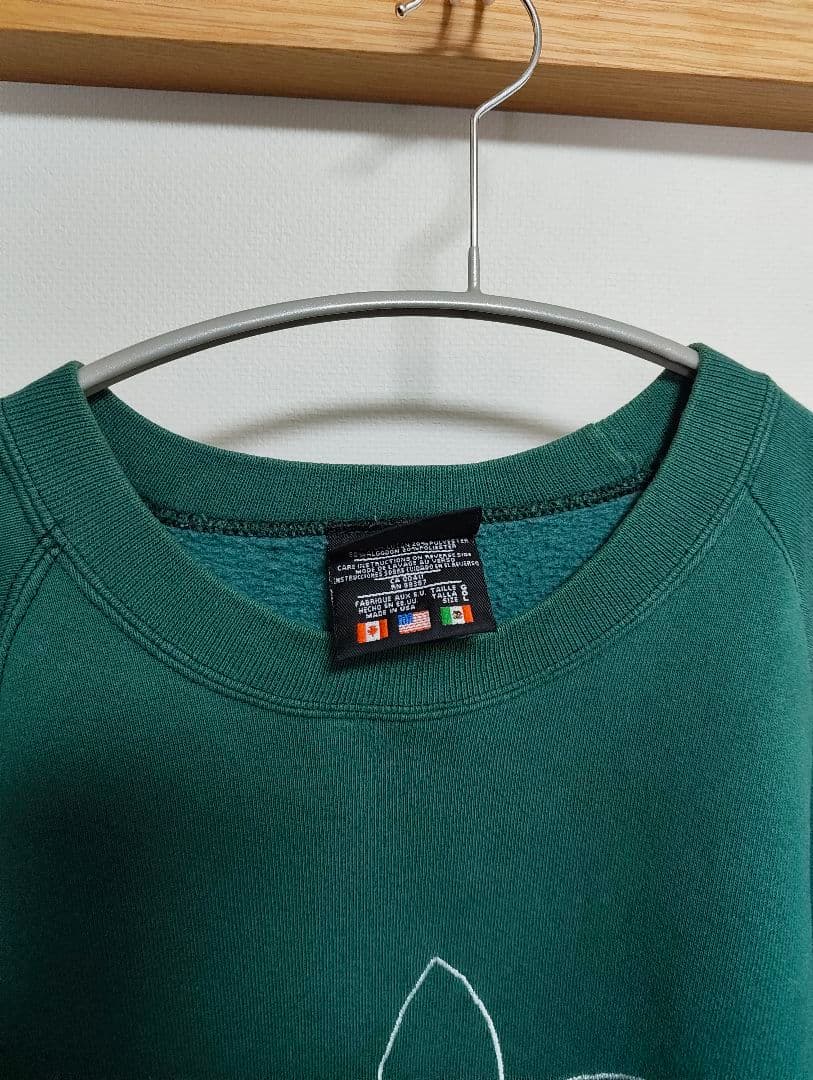 【よしちゃん専用】アディダス 刺繍ロゴ USA製 90's万国旗タグ スウェット