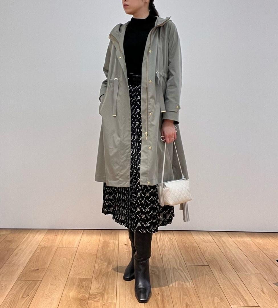 美品★ANAYI アナイ★ブライトツイルライナー付モッズコート