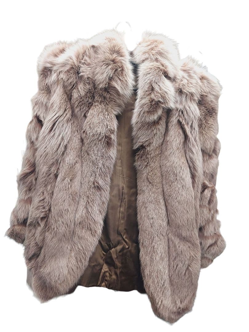 極美品 SAGA FOX サガフォックス 金タグ 本毛皮コート ボリューム袖