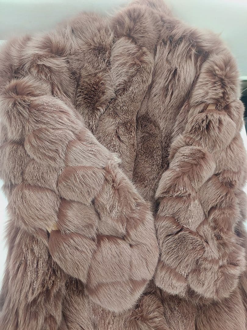 極美品 SAGA FOX サガフォックス 金タグ 本毛皮コート ボリューム袖