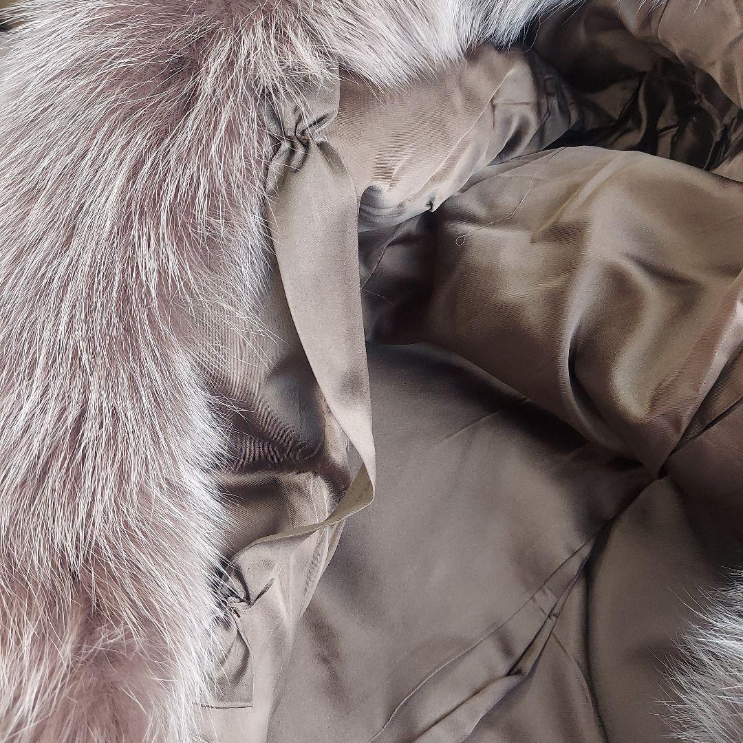 極美品 SAGA FOX サガフォックス 金タグ 本毛皮コート ボリューム袖