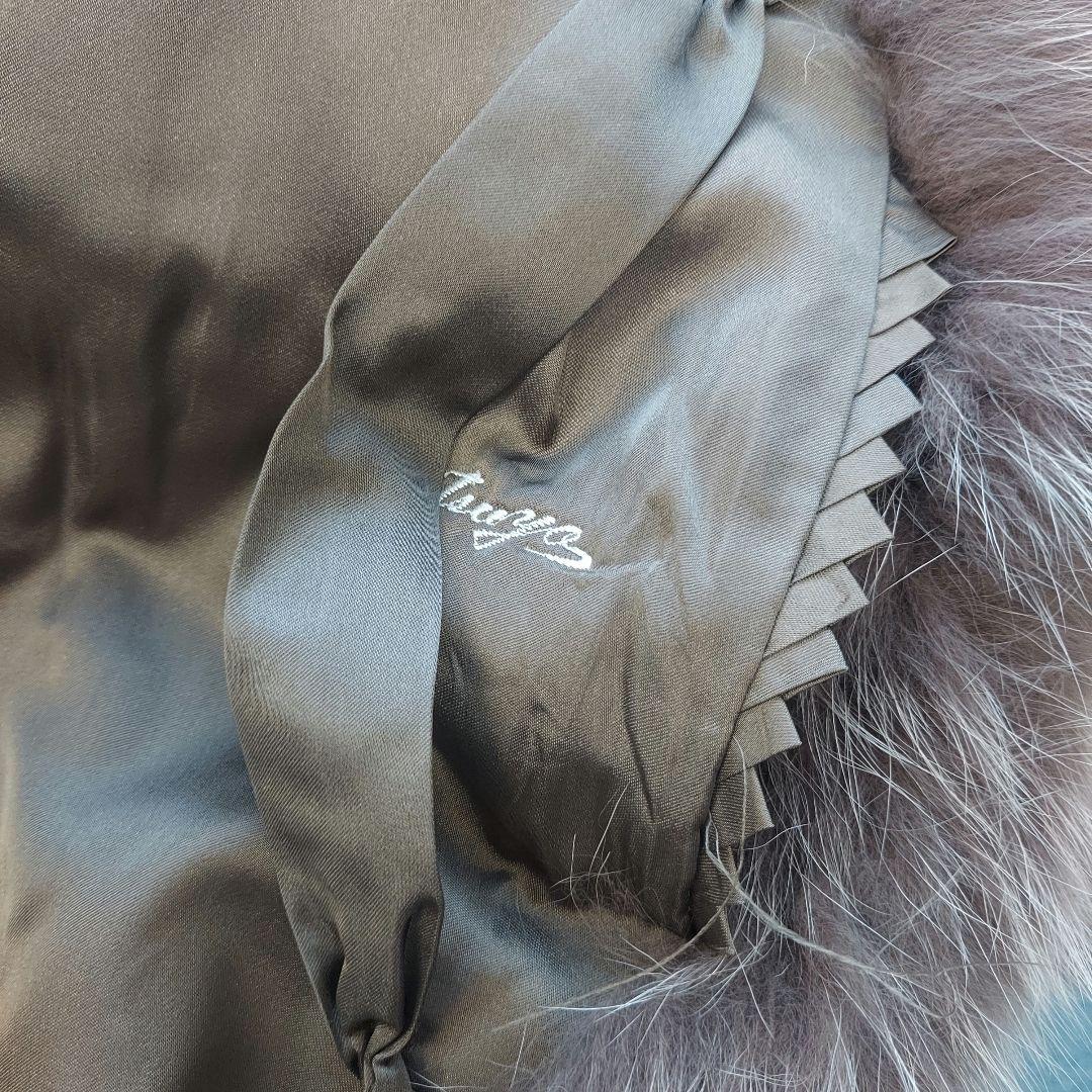 極美品 SAGA FOX サガフォックス 金タグ 本毛皮コート ボリューム袖