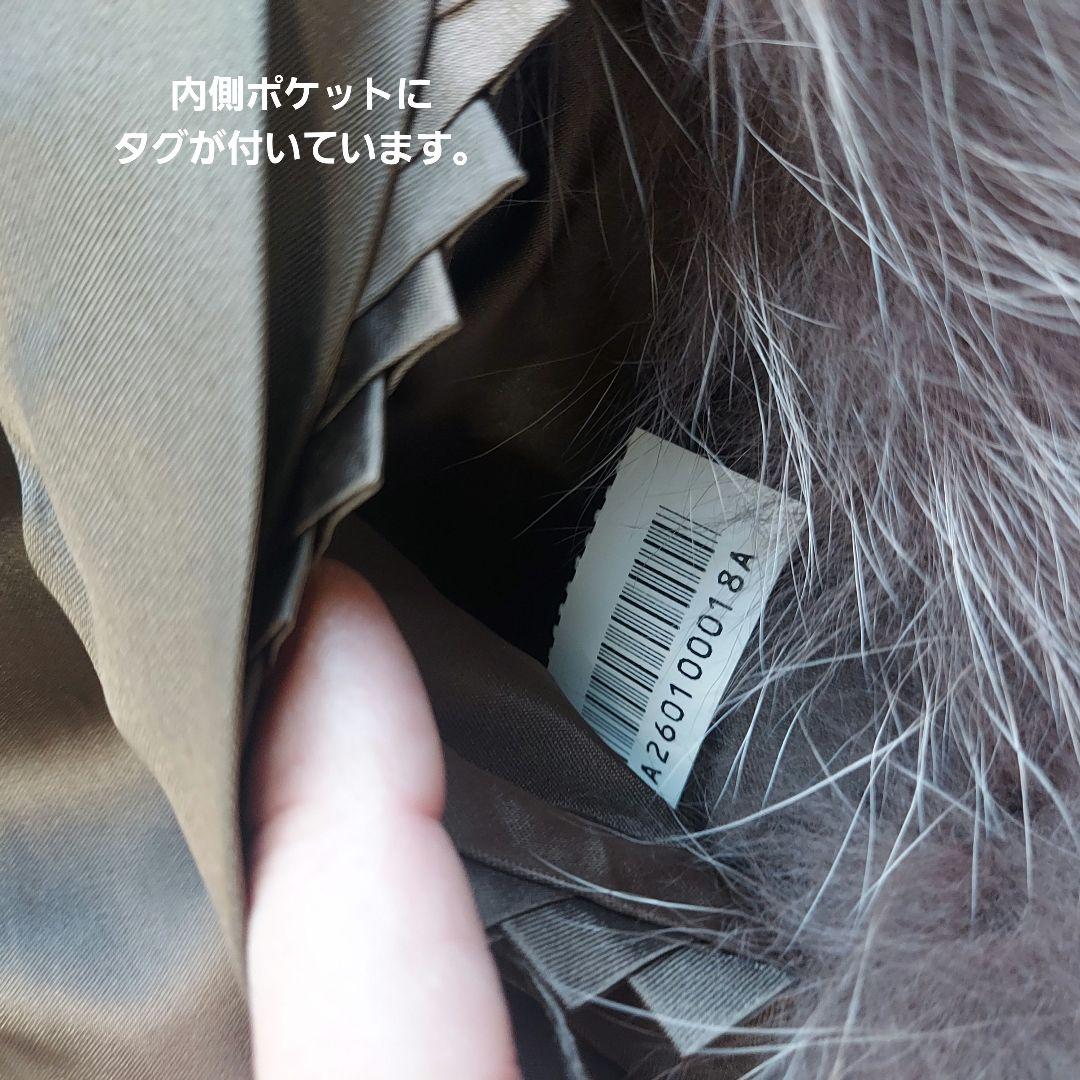 極美品 SAGA FOX サガフォックス 金タグ 本毛皮コート ボリューム袖