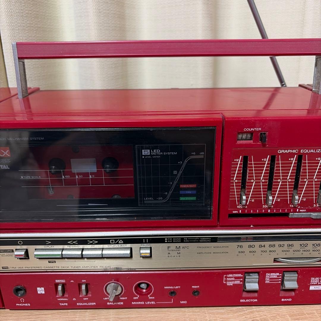 National RX-C45 赤 ラジカセ