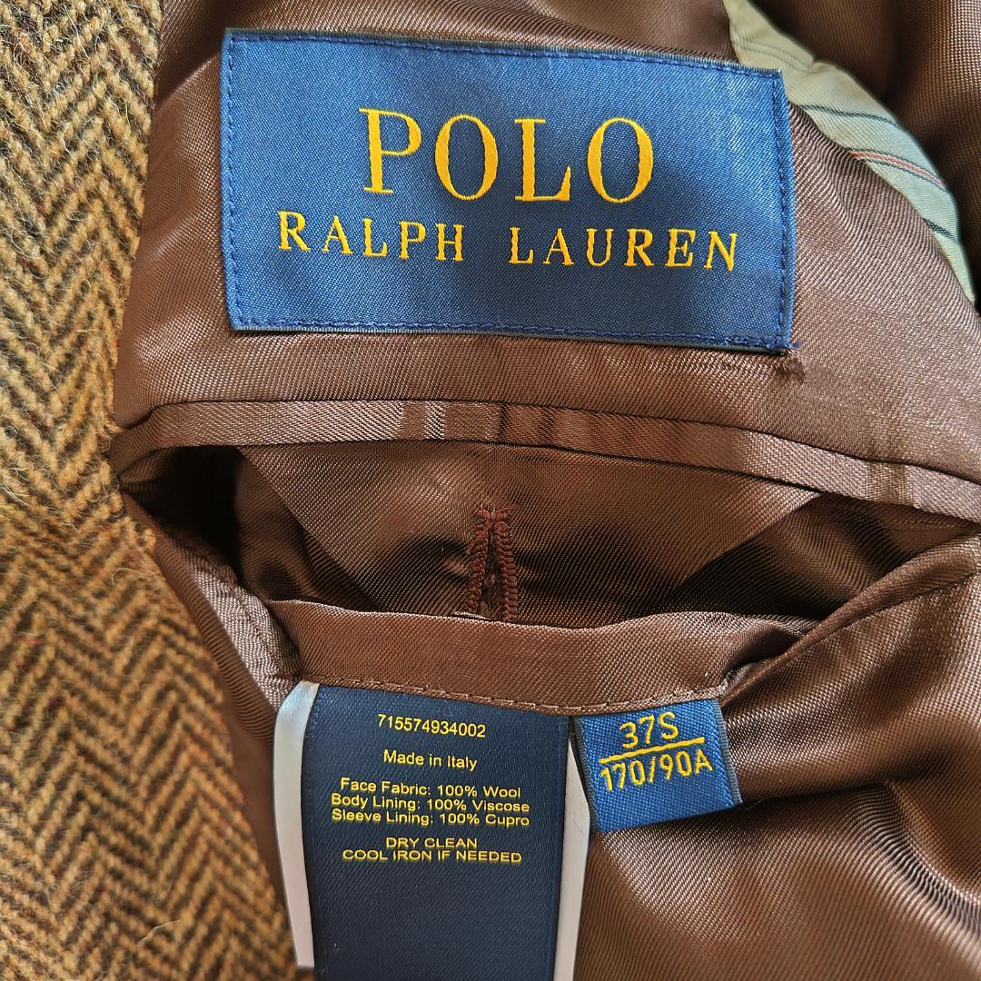 セ*中様 【新品同様】ポロラルフローレン スポーツコート 37S イタリア製 ヘ