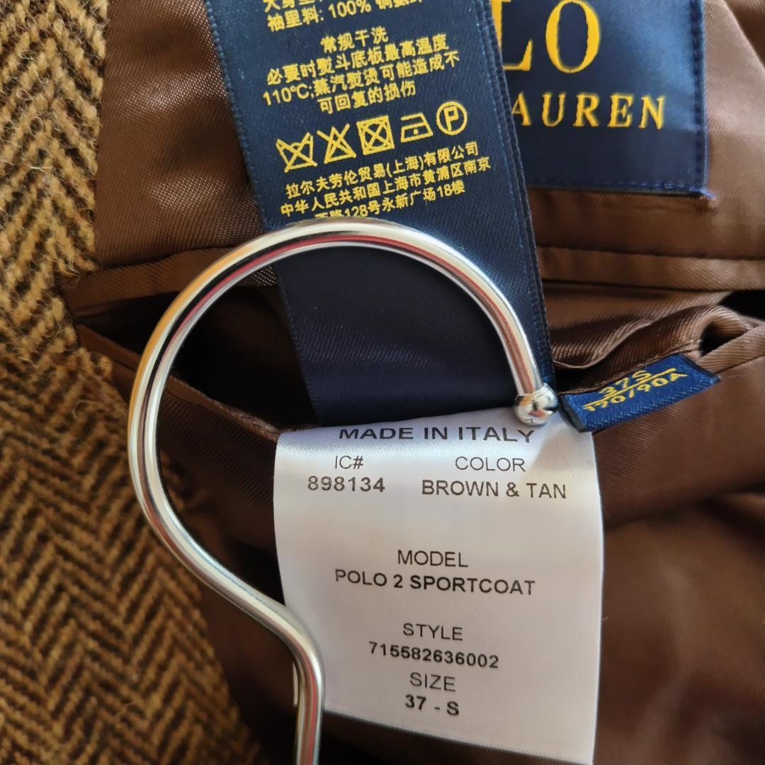 セ*中様 【新品同様】ポロラルフローレン スポーツコート 37S イタリア製 ヘ