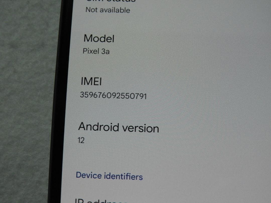 スマートフォン本体 Google Pixel 3a 64GB black unlocked