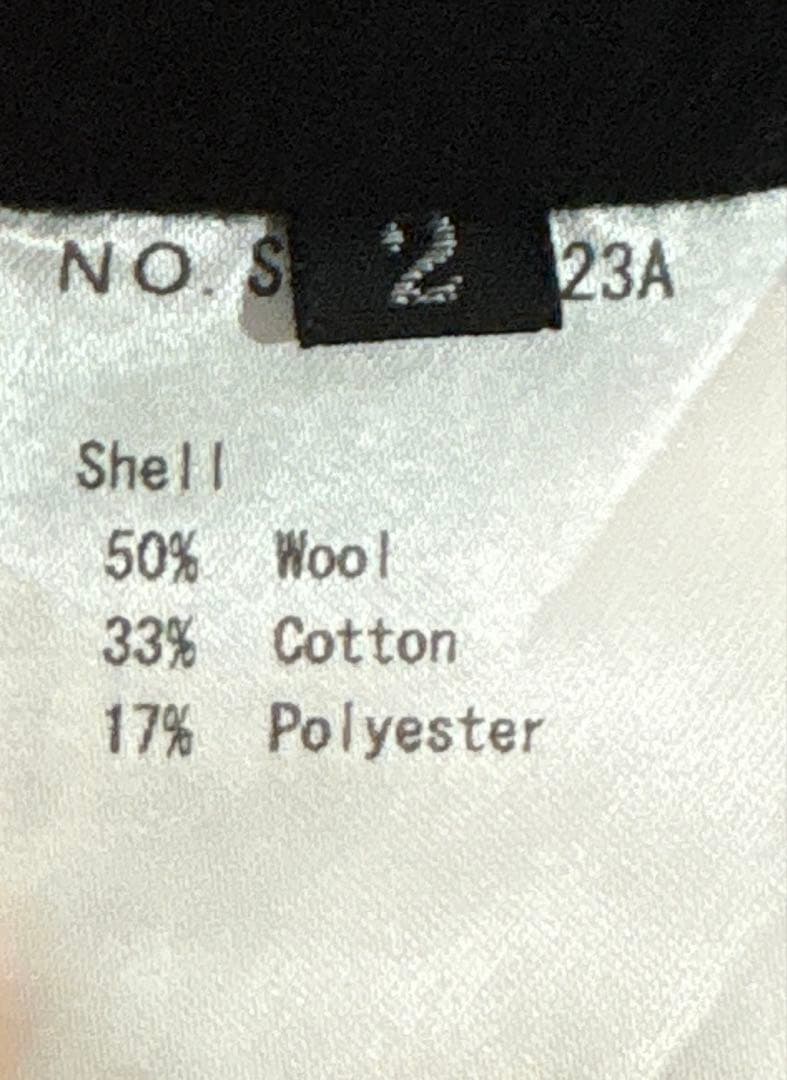 d.hygen ディーハイゲン　ウールレイヤードクロップドパンツ　アルチザン　黒