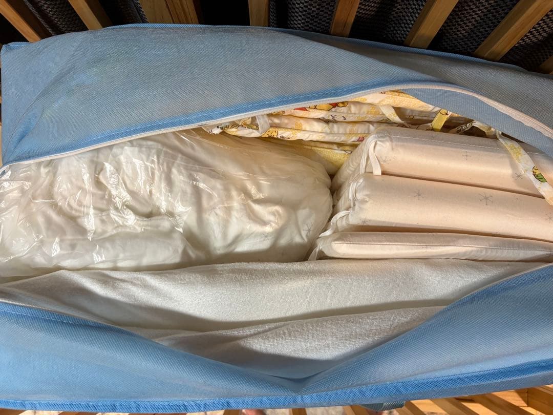 美品yamatooya soinel ベビーベッド 木製 そいねーるIII