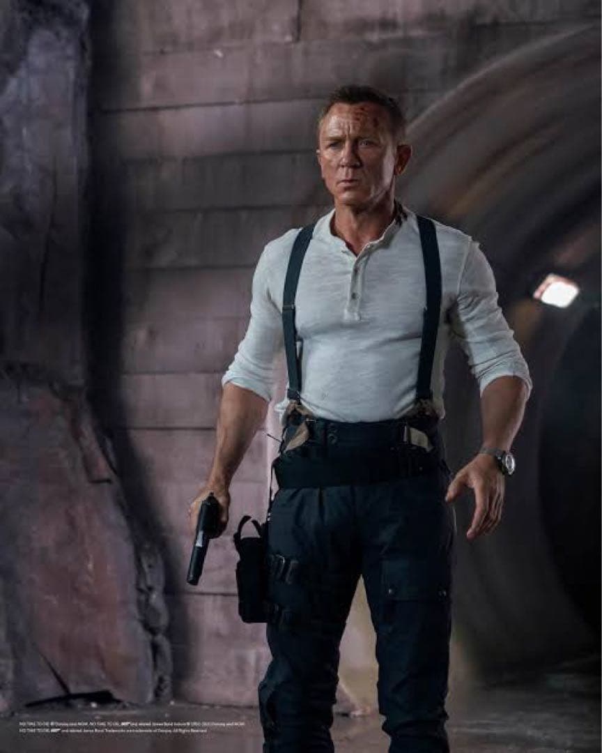 N. PEAL ネイビー ベージュ サスペンダー