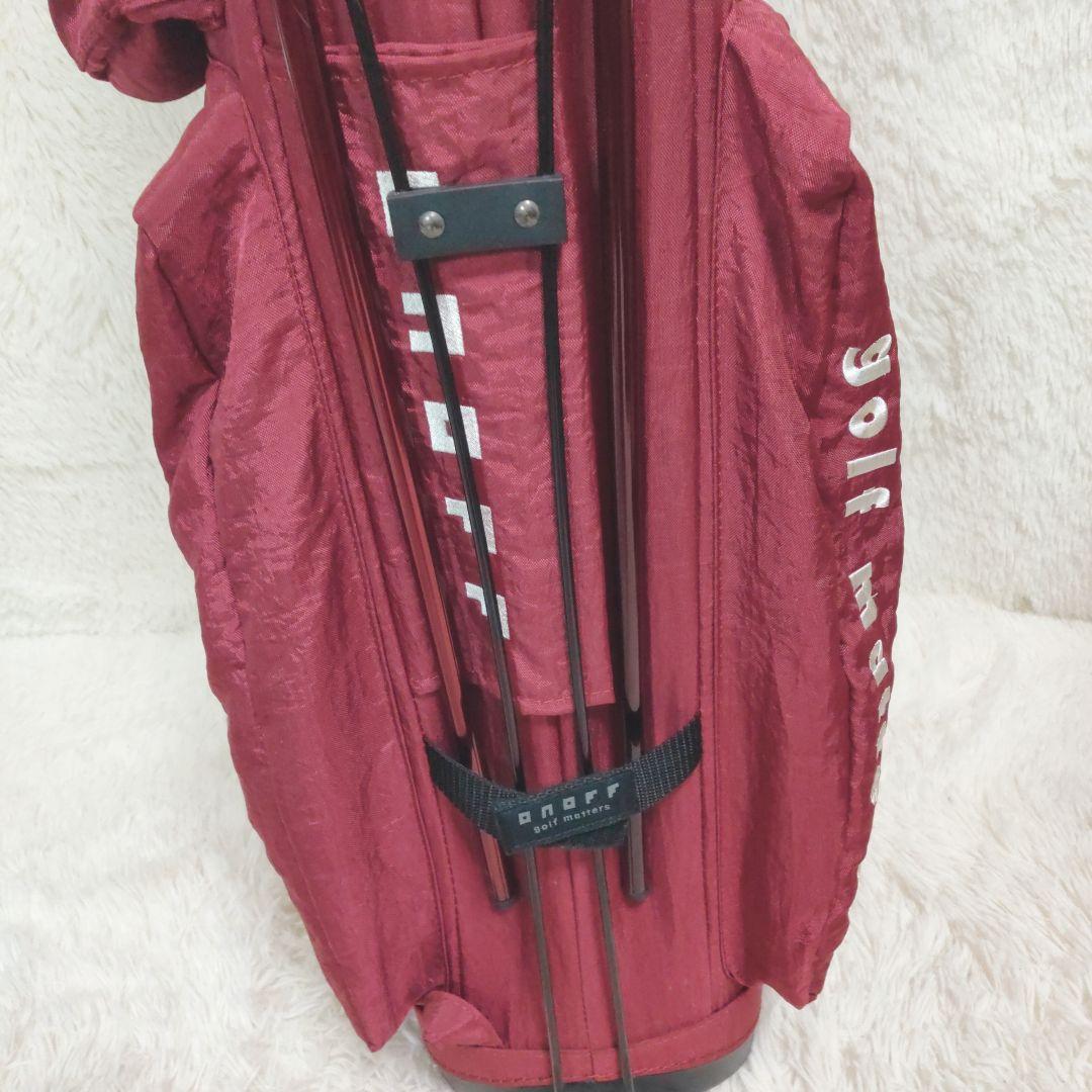 ONOFF★オノフ★9.0型★軽量★良品★スタンド(RED)キャディバッグ