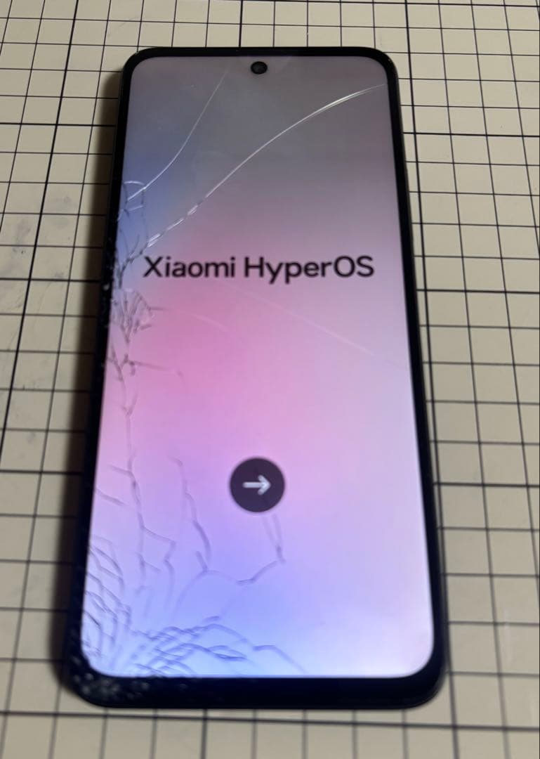 Redmi 5G スマートフォン simフリー　本体 画面ひびあり