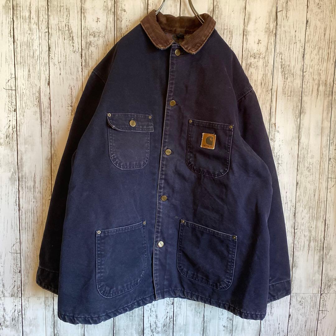 【】カーハート ミシガンチョアコート ネイビーC02 MDT L