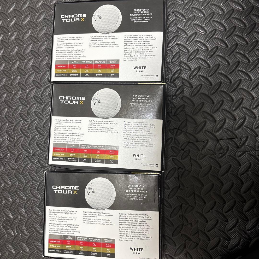 Callaway Chrome Tour X ホワイト 3ダース