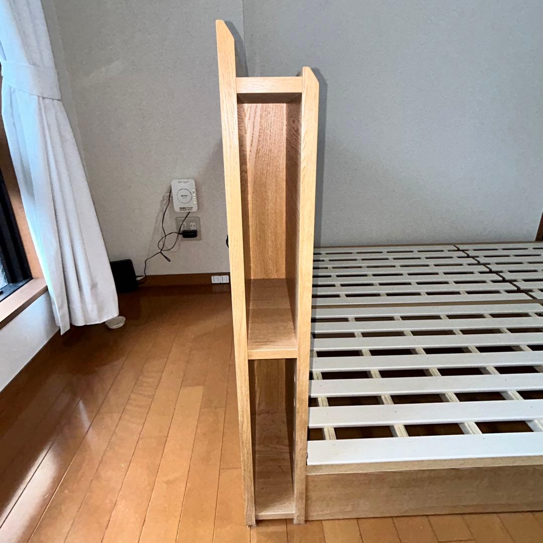 【syun】木製ダブルベッドフレーム スラット構造