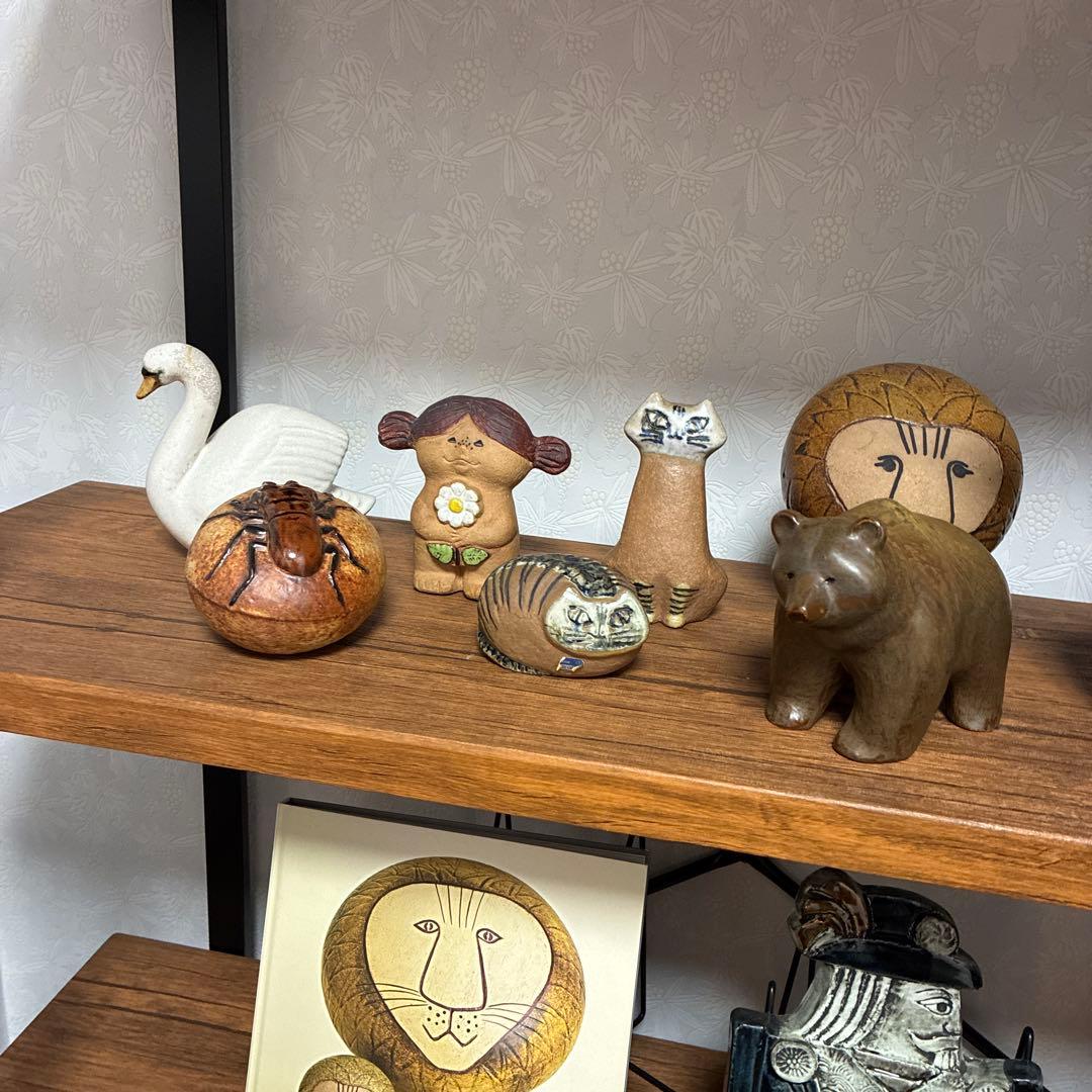 リサラーソン　熊　ヴィンテージ　置物　グスタフスベリ Jie　くま　ベアー　希少