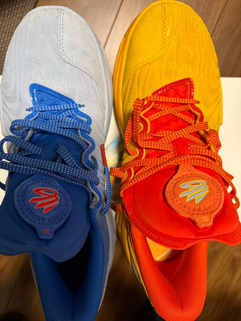 CURRY 12バスケットボールシューズ 青/赤