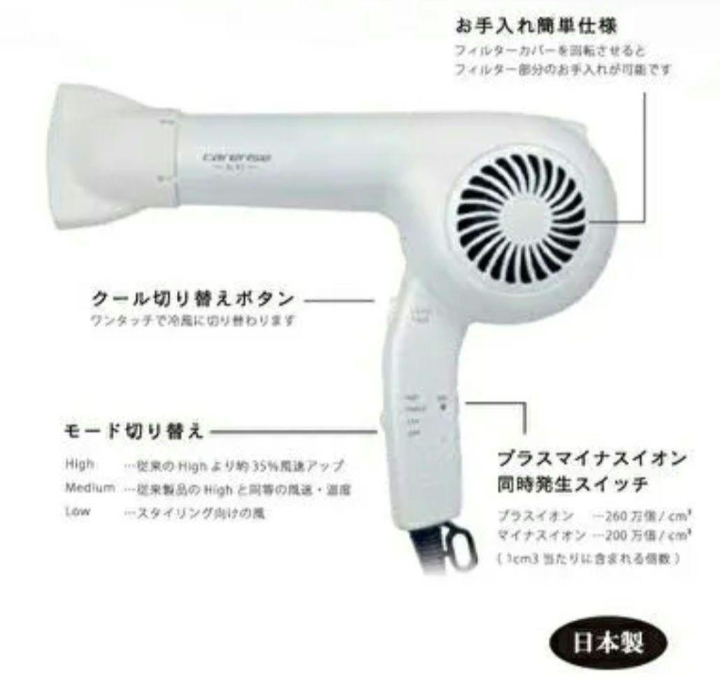 care rise BLDC TF-2408ヘアドライヤー