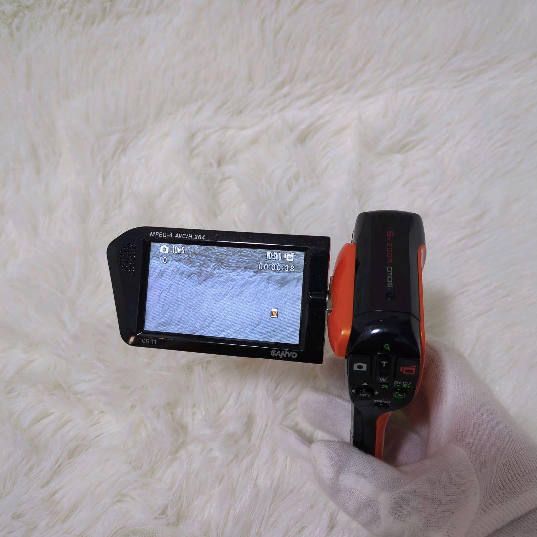 箱付き美品✨️　希少　SANYO Xacti DMX-CG11(D) オレンジ
