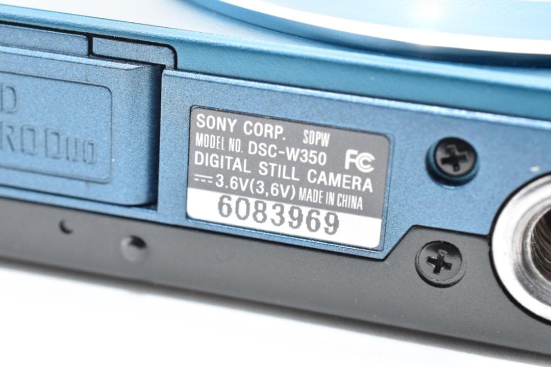 《 美品 》 ソニー　SONY Cyber-shot DSC-W350 ブルー