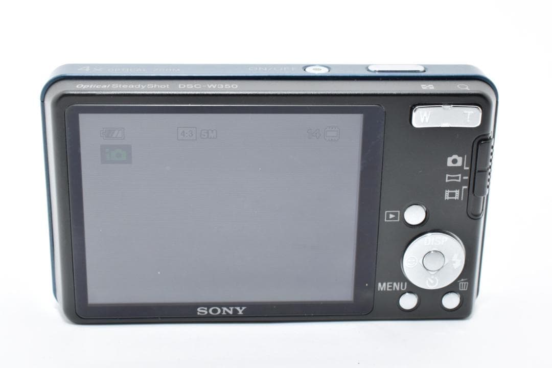 《 美品 》 ソニー　SONY Cyber-shot DSC-W350 ブルー