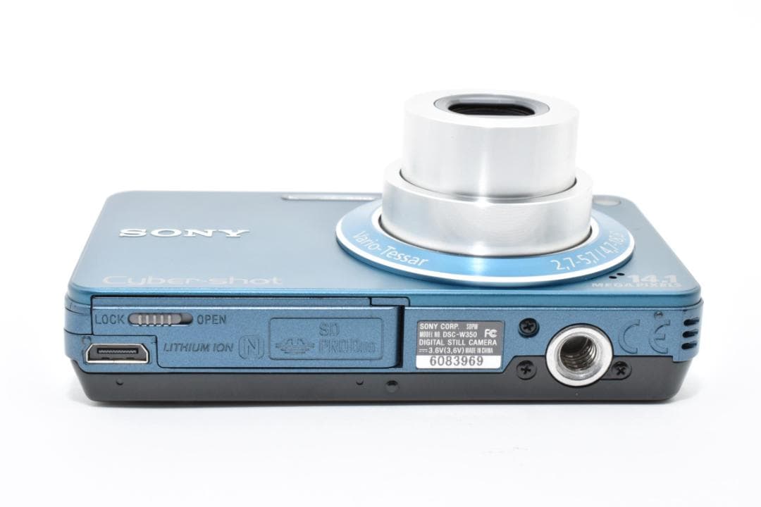 《 美品 》 ソニー　SONY Cyber-shot DSC-W350 ブルー