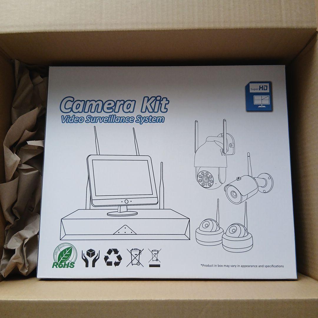 無線屋外防犯カメラ 2台セットモニター付き★新品未使用